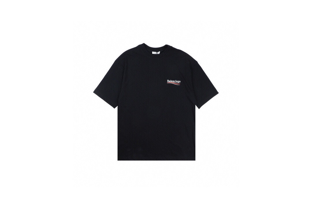 Ba*len*cia*ga wave logo t-shirt (black)