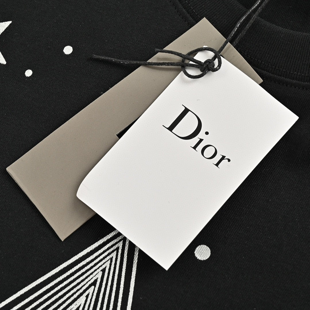 D*or star graphic black t-shirt