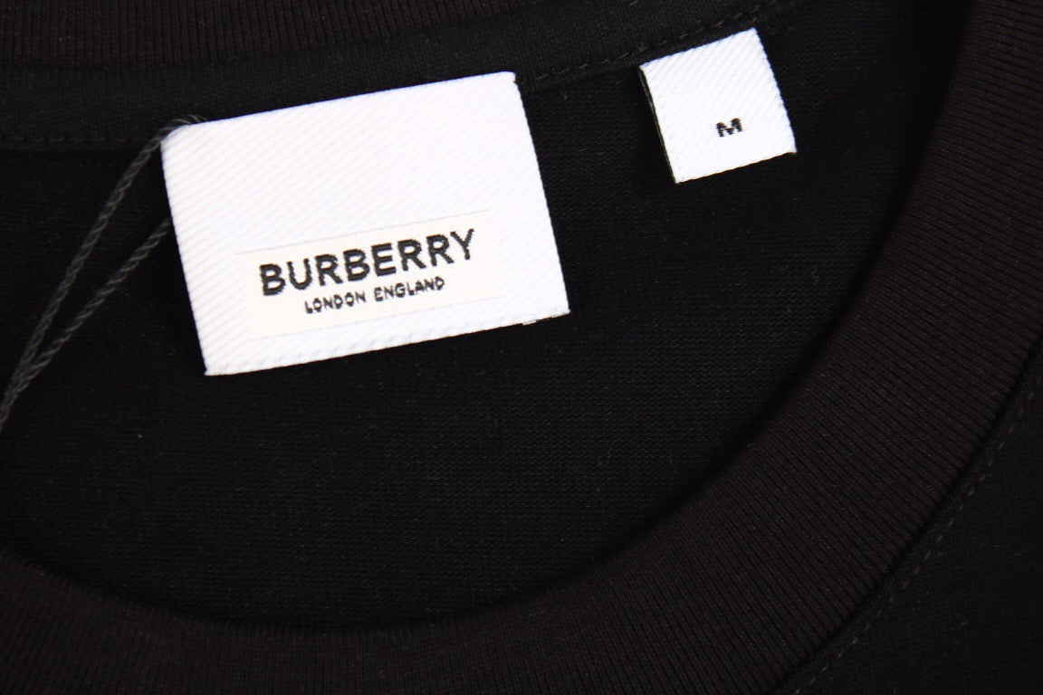 B**rry check panel t-shirt (black)