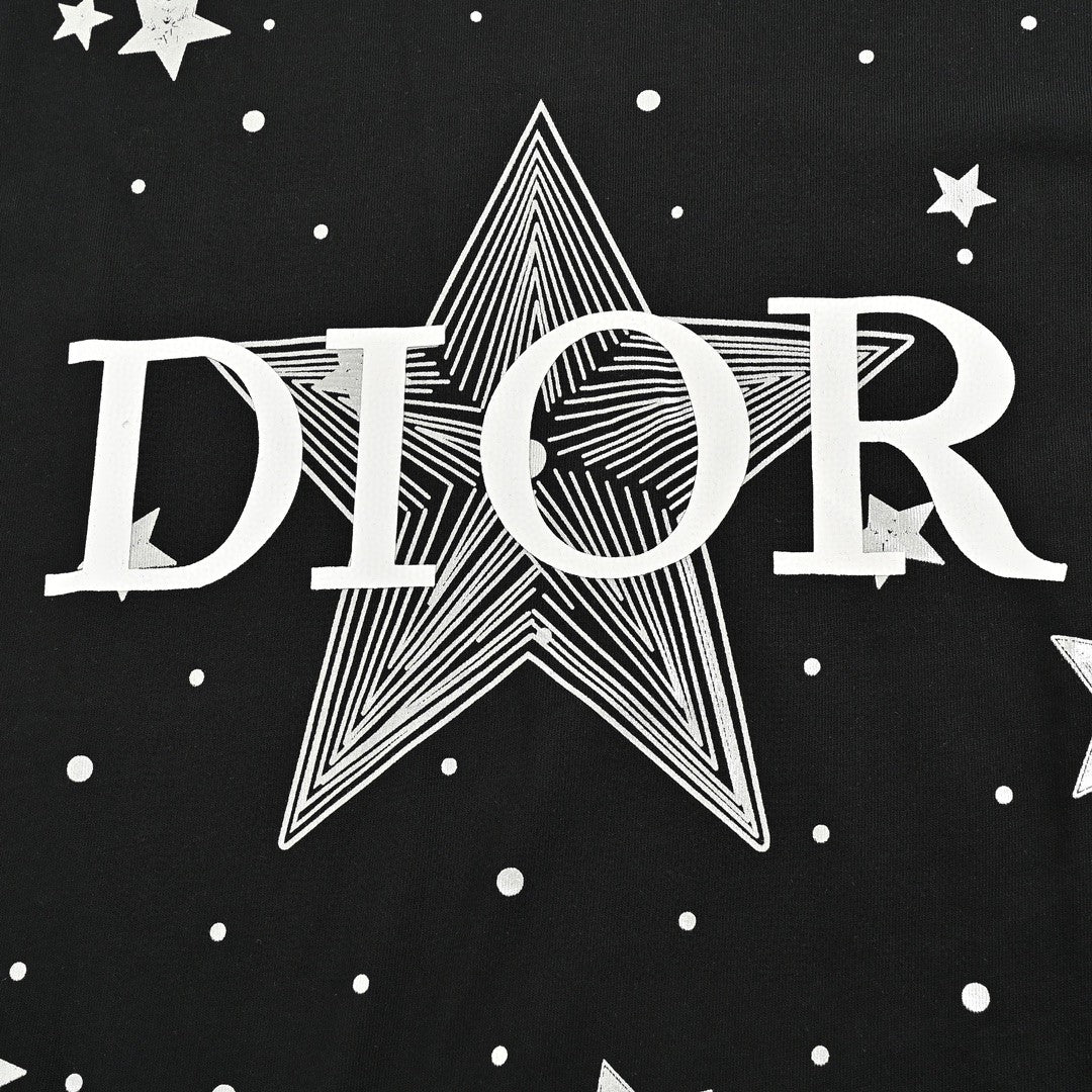 D*or star graphic black t-shirt