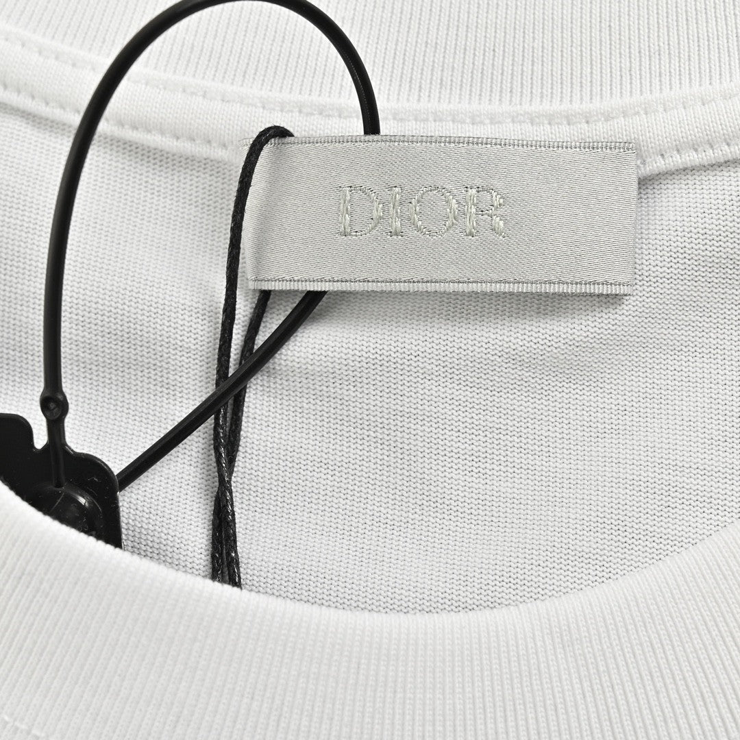 D*or star graphic white t-shirt