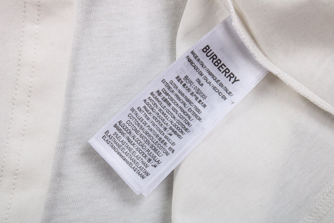B**rry check panel t-shirt (white)