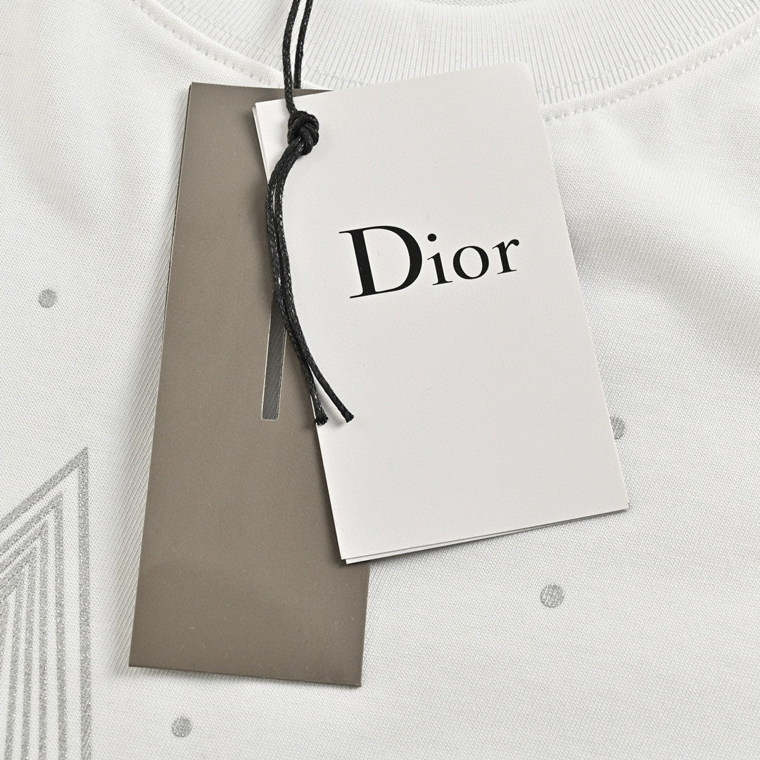 D*or star graphic white t-shirt