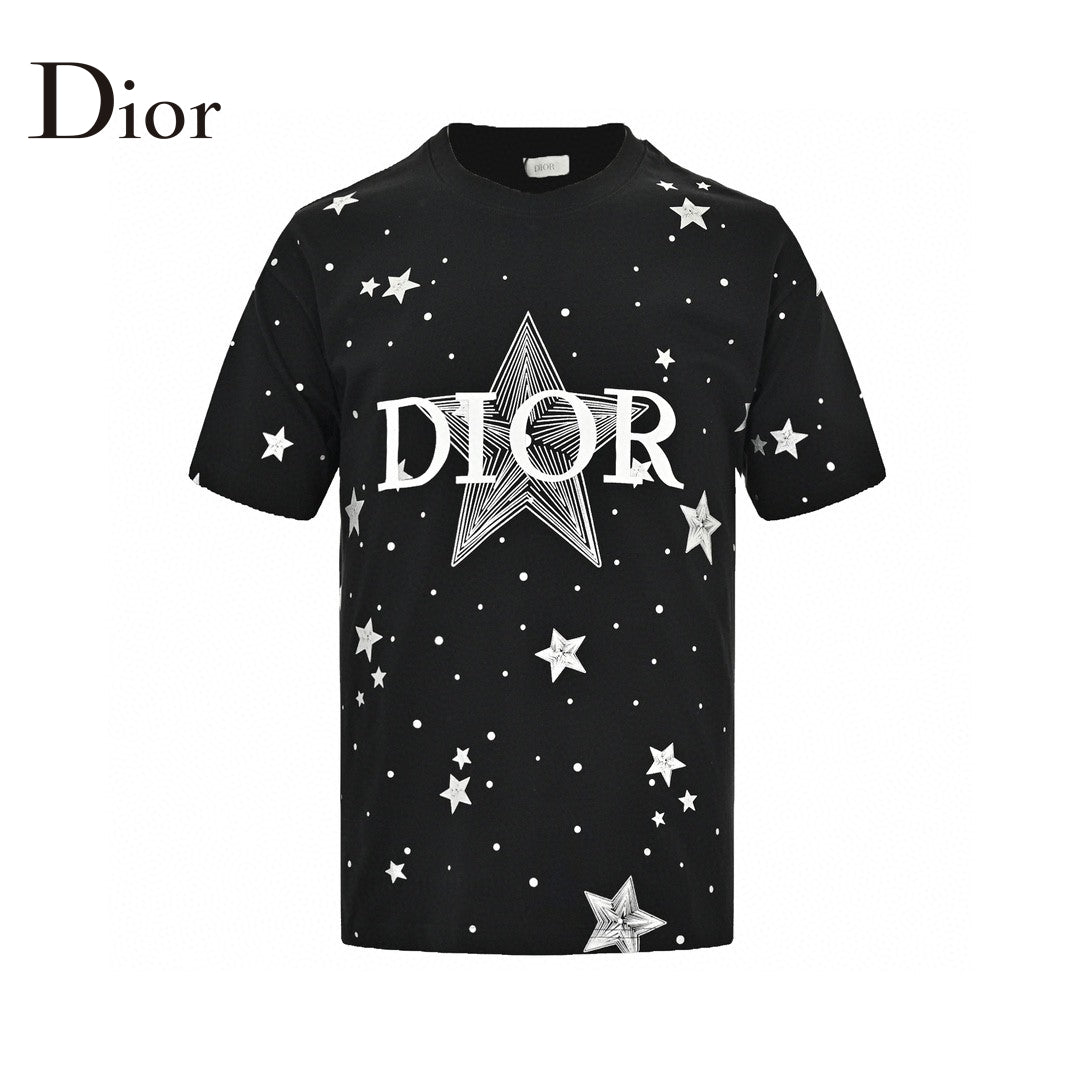 D*or star graphic black t-shirt