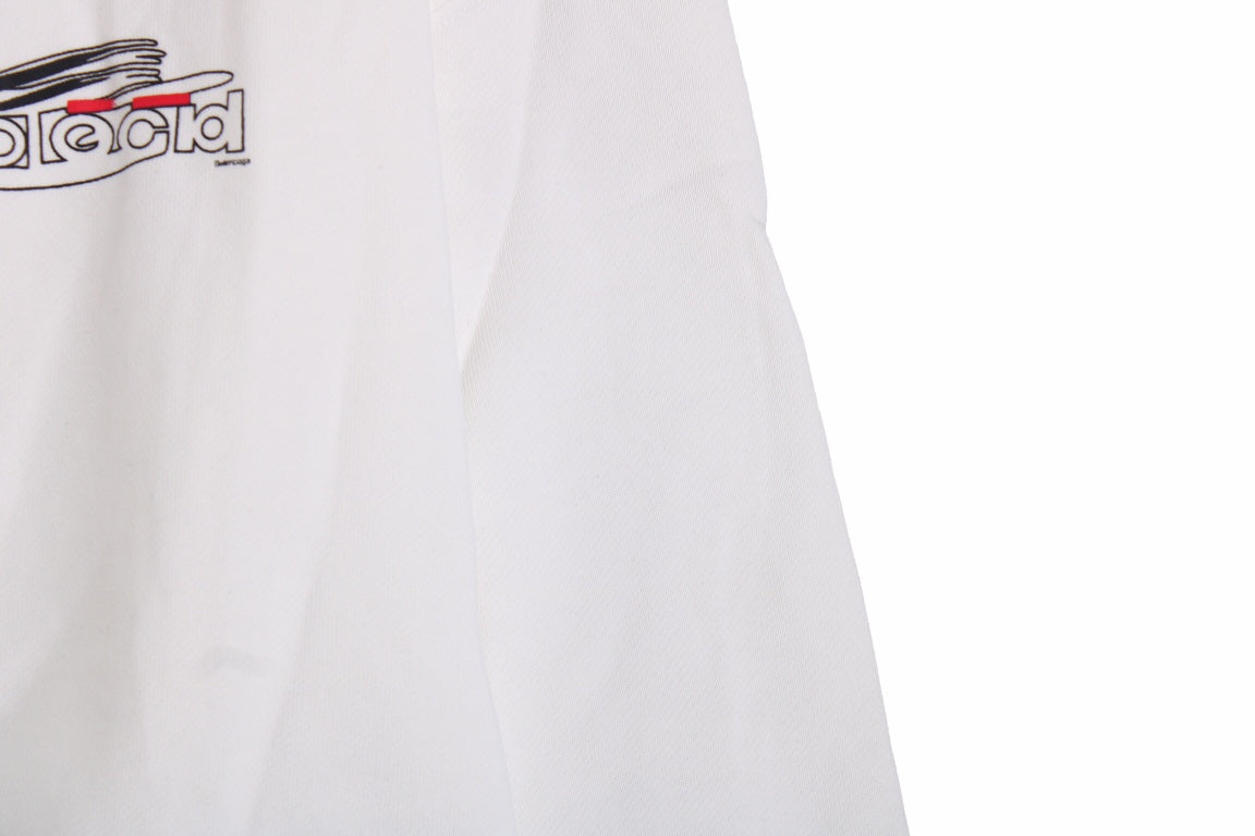 Ba*len*cia*ga white sweatshirt