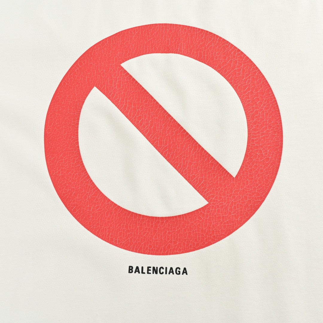 Ba*len*cia*ga t-shirt - prohibition symbol
