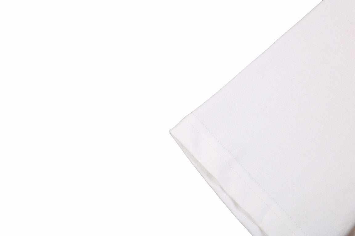 B**rry check panel t-shirt (white)
