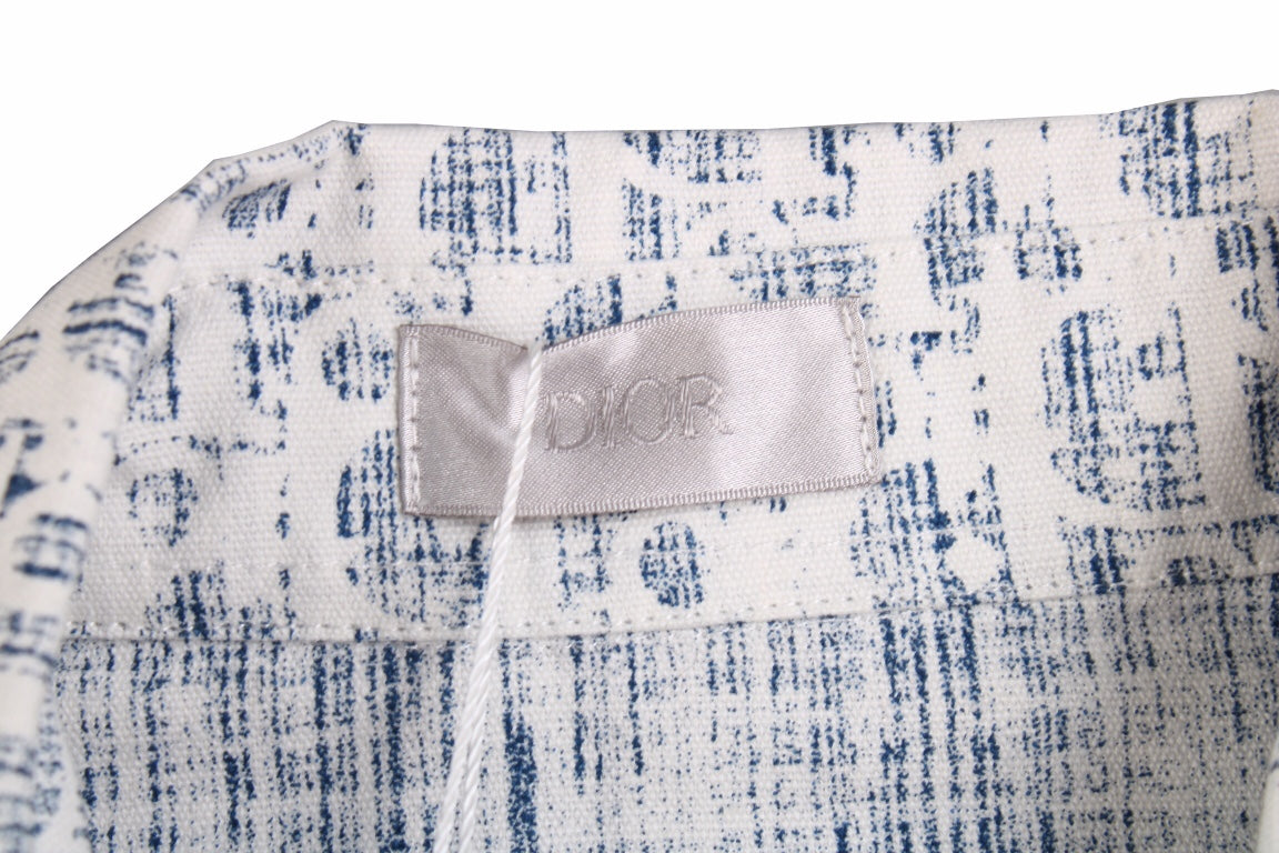 D*or monogram shirt (blue/white)