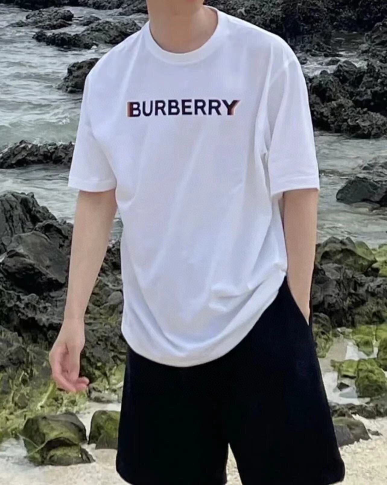 B**rry logo t-shirt - white