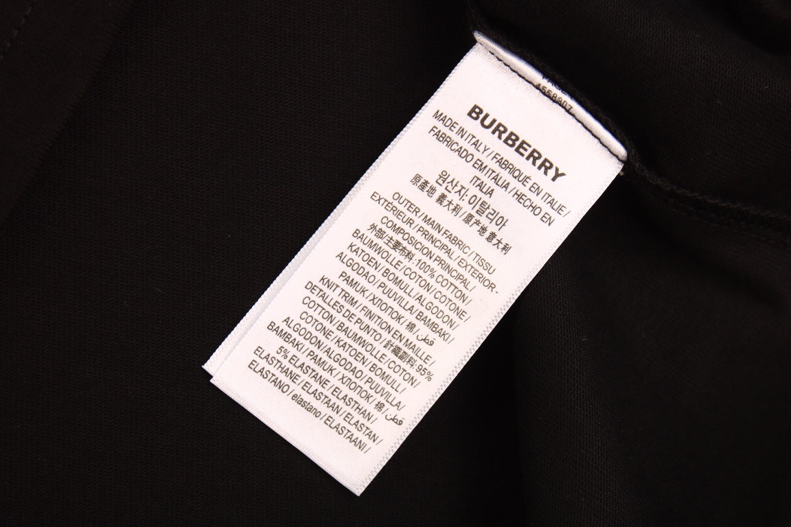 B**rry t-shirt with strikethrough logo