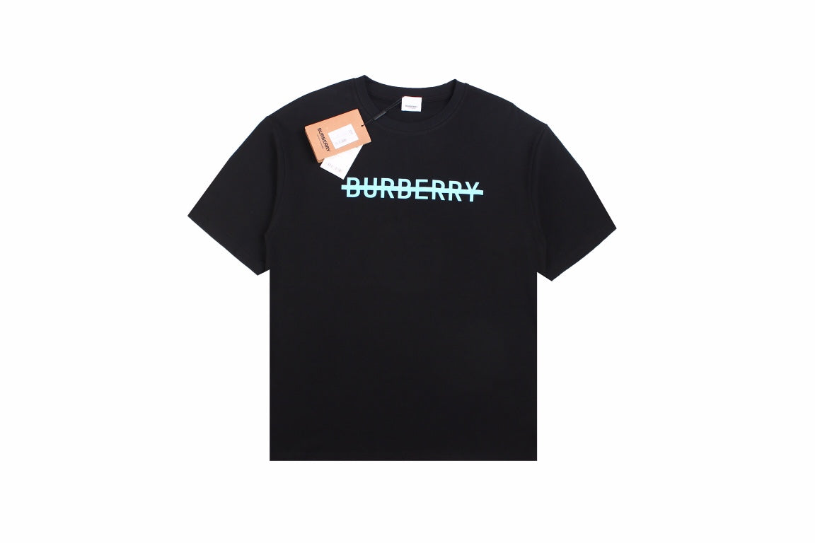 B**rry t-shirt with strikethrough logo