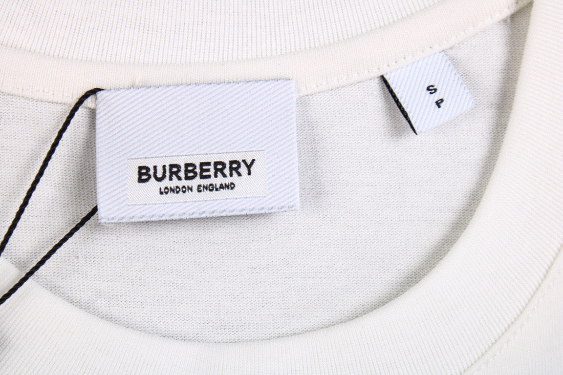 B**rry check panel t-shirt (white)