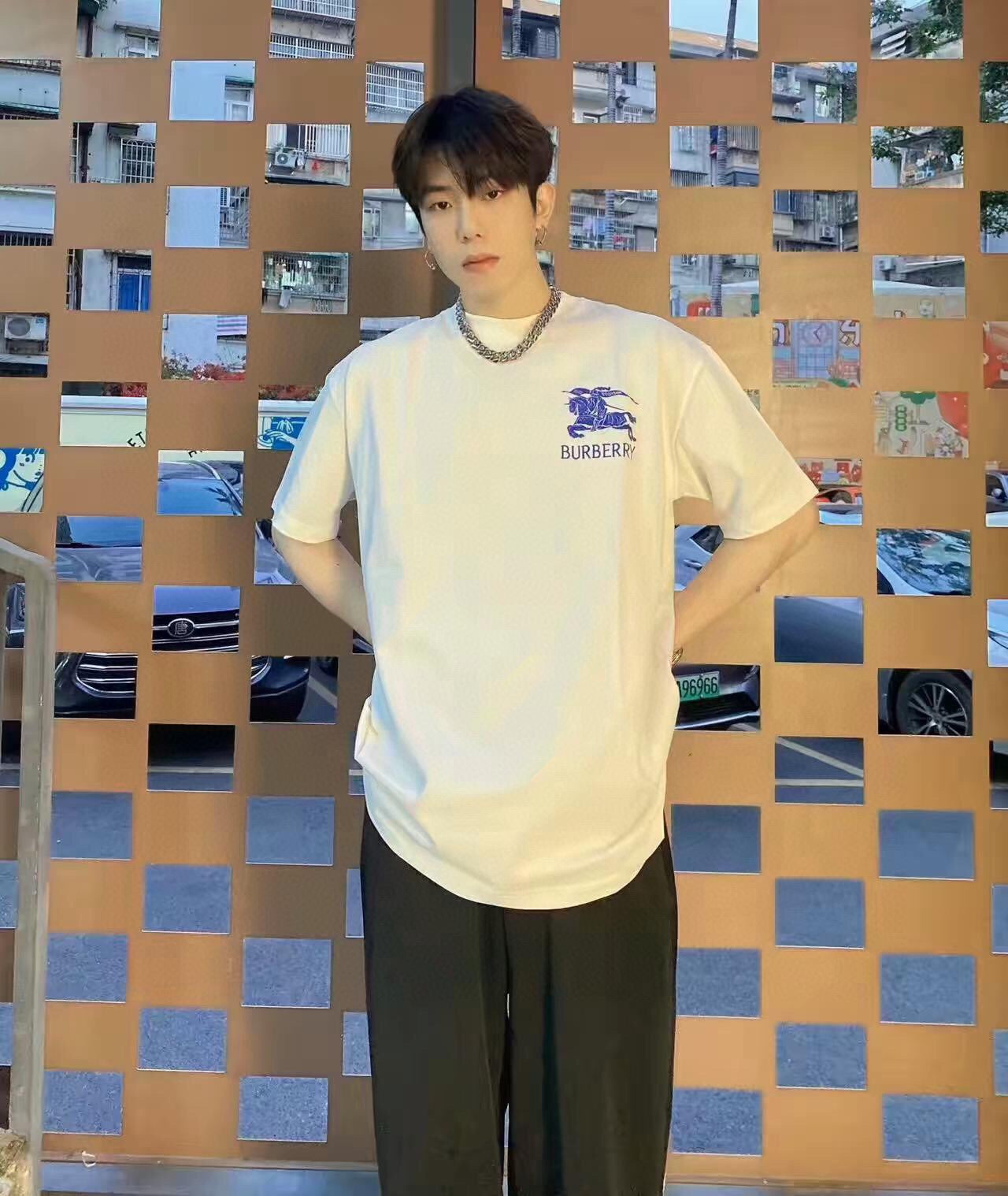 B**rry t-shirt with knight logo
