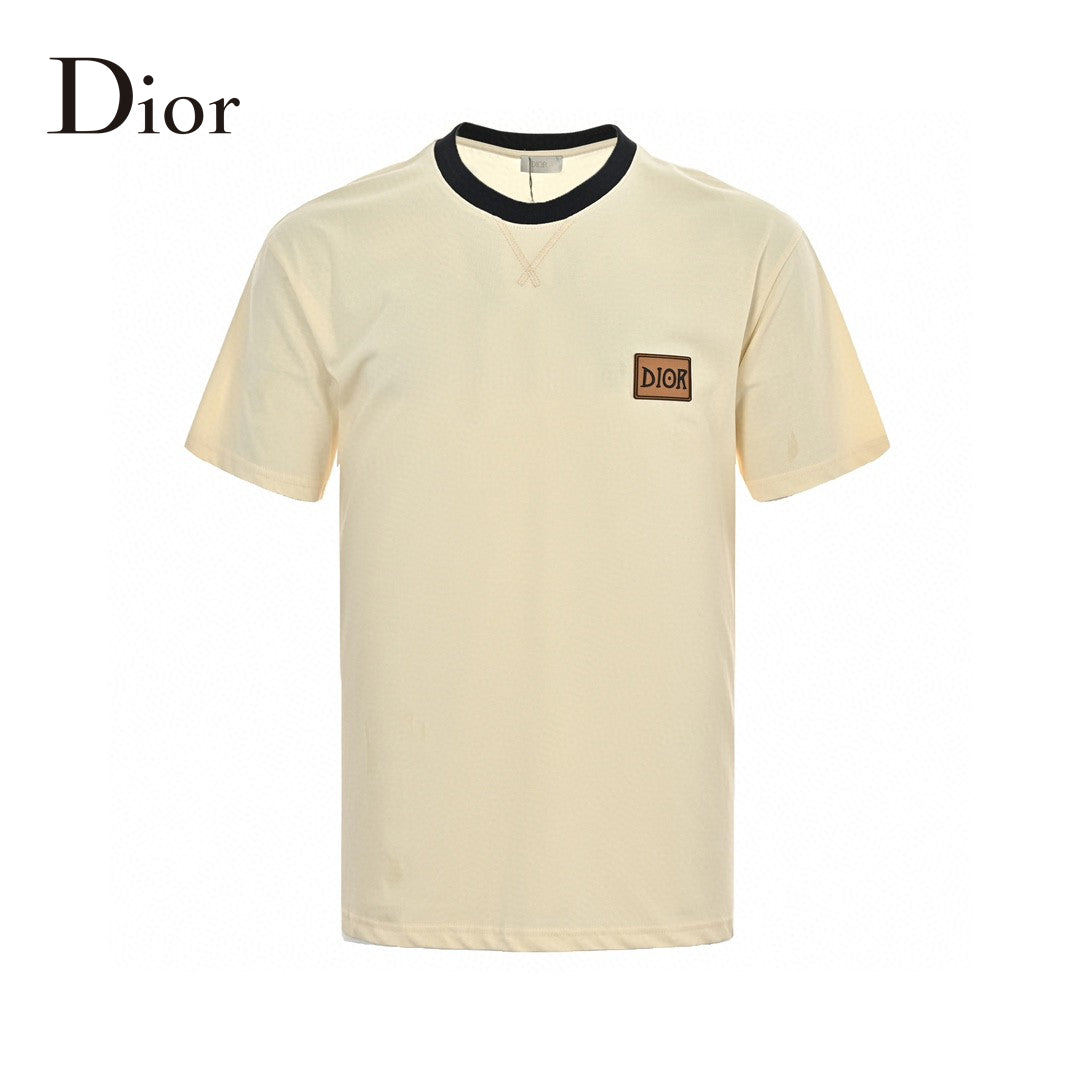 D*or cream t-shirt with black trim