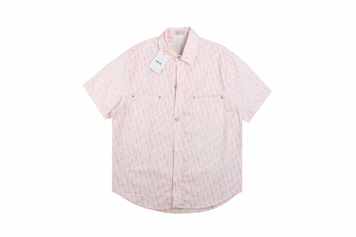 D*or monogram shirt (pink/white)