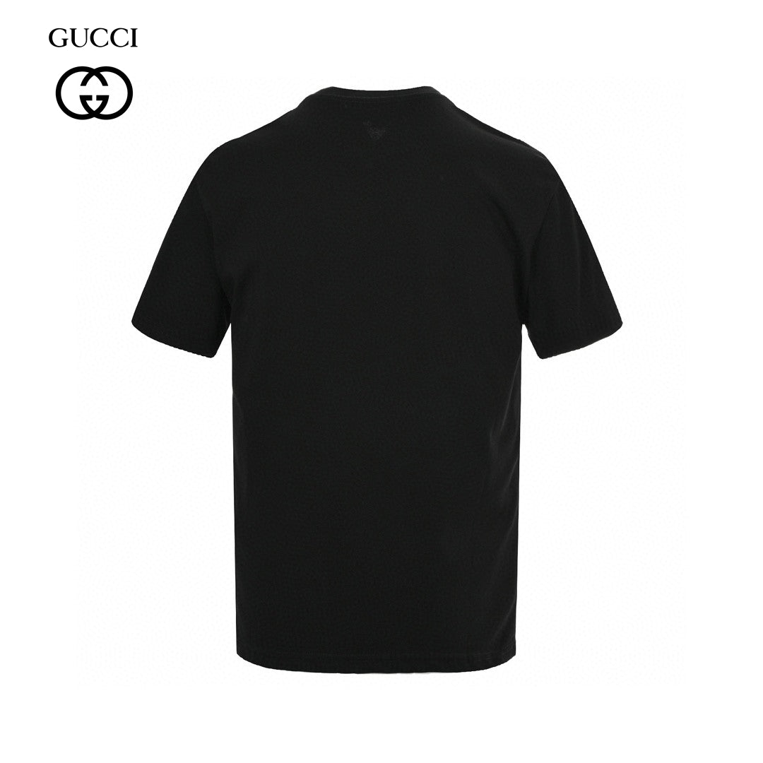 G*u*i black t-shirt with dragon cartoon