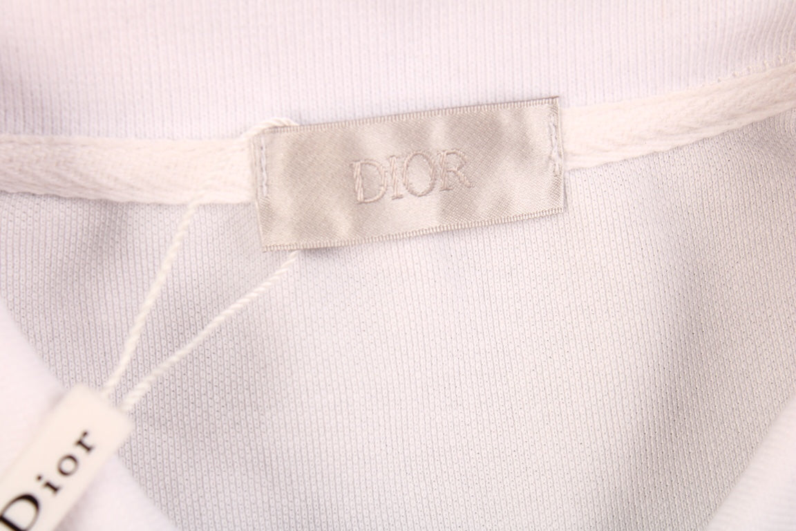 D*or polo shirt with floral logo design