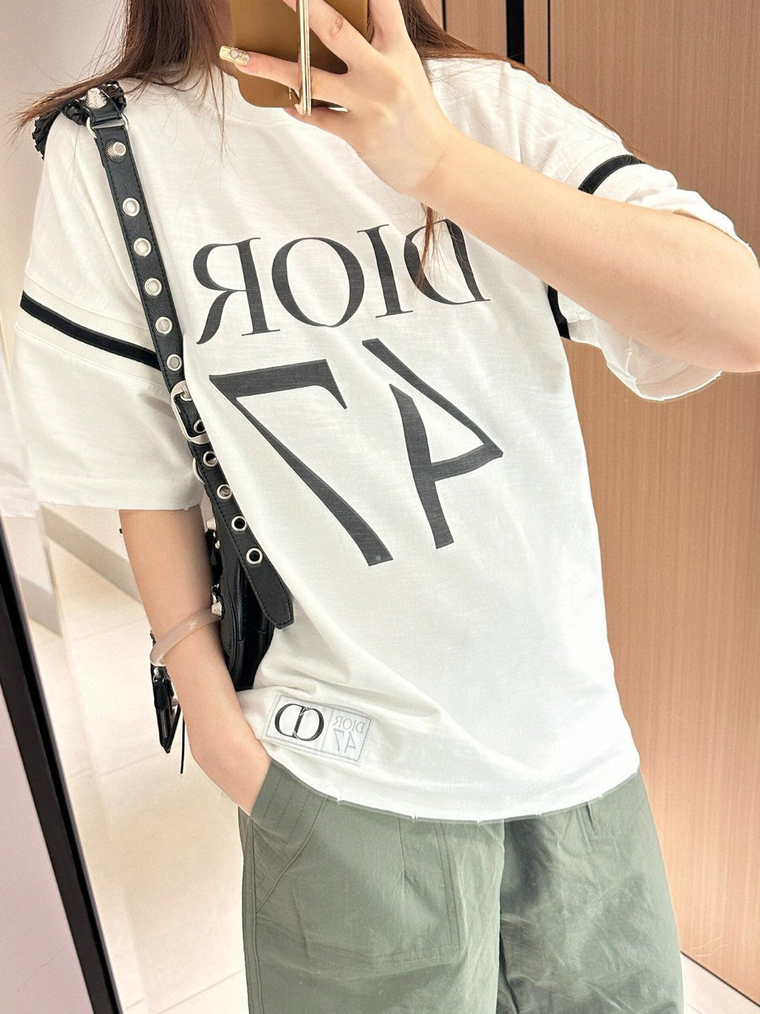 D*or 47 white t-shirt