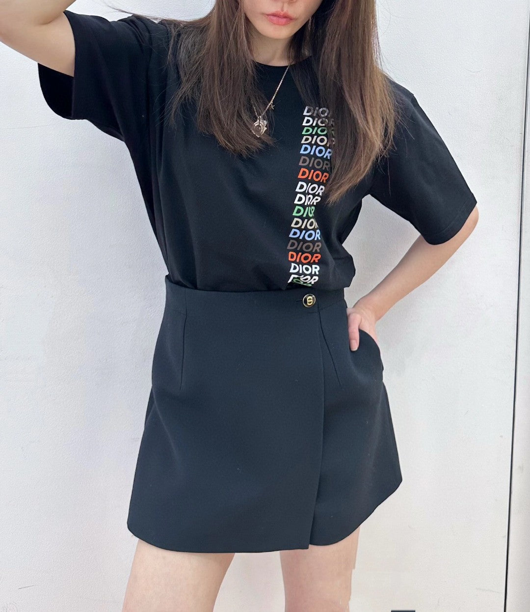D*or t-shirt - multicolor vertical logo