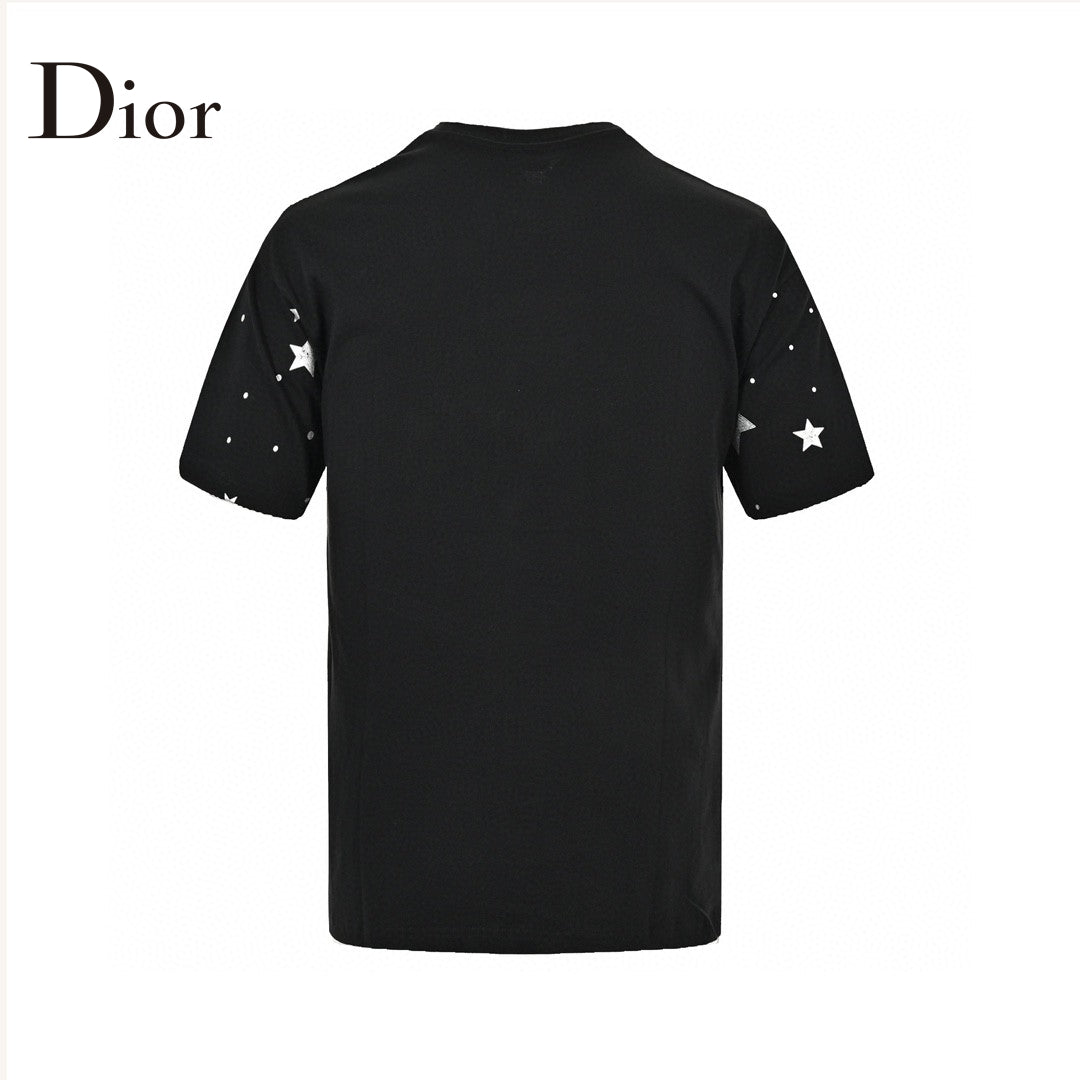 D*or star graphic black t-shirt
