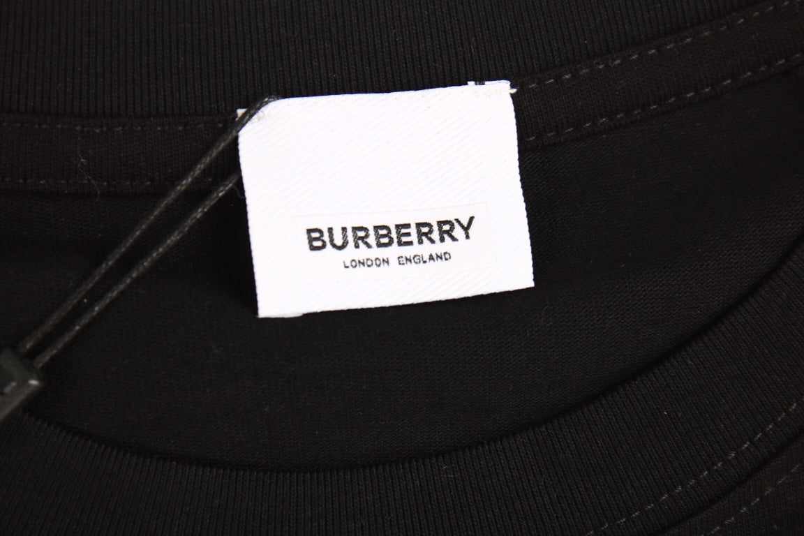 B**rry t-shirt with strikethrough logo