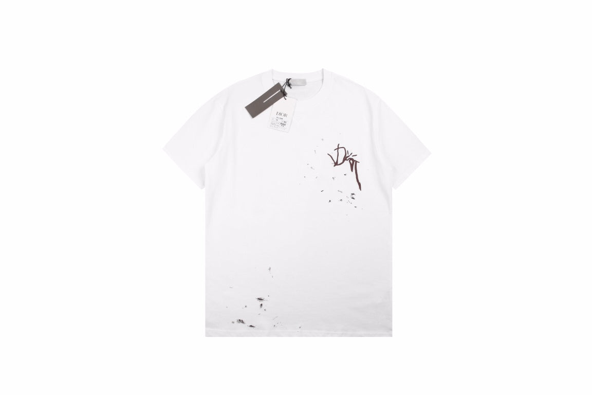 D*or t-shirt with brown logo