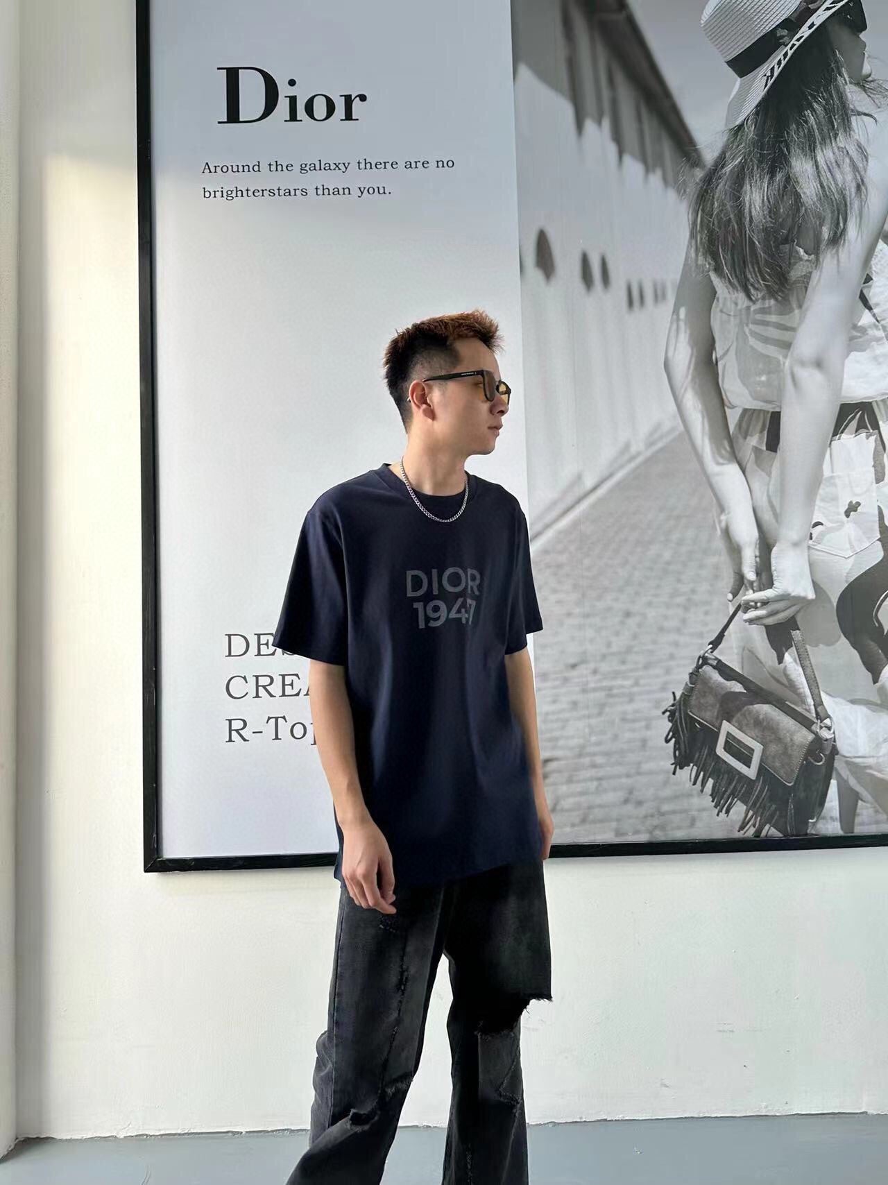 D*or 1947 t-shirt - navy