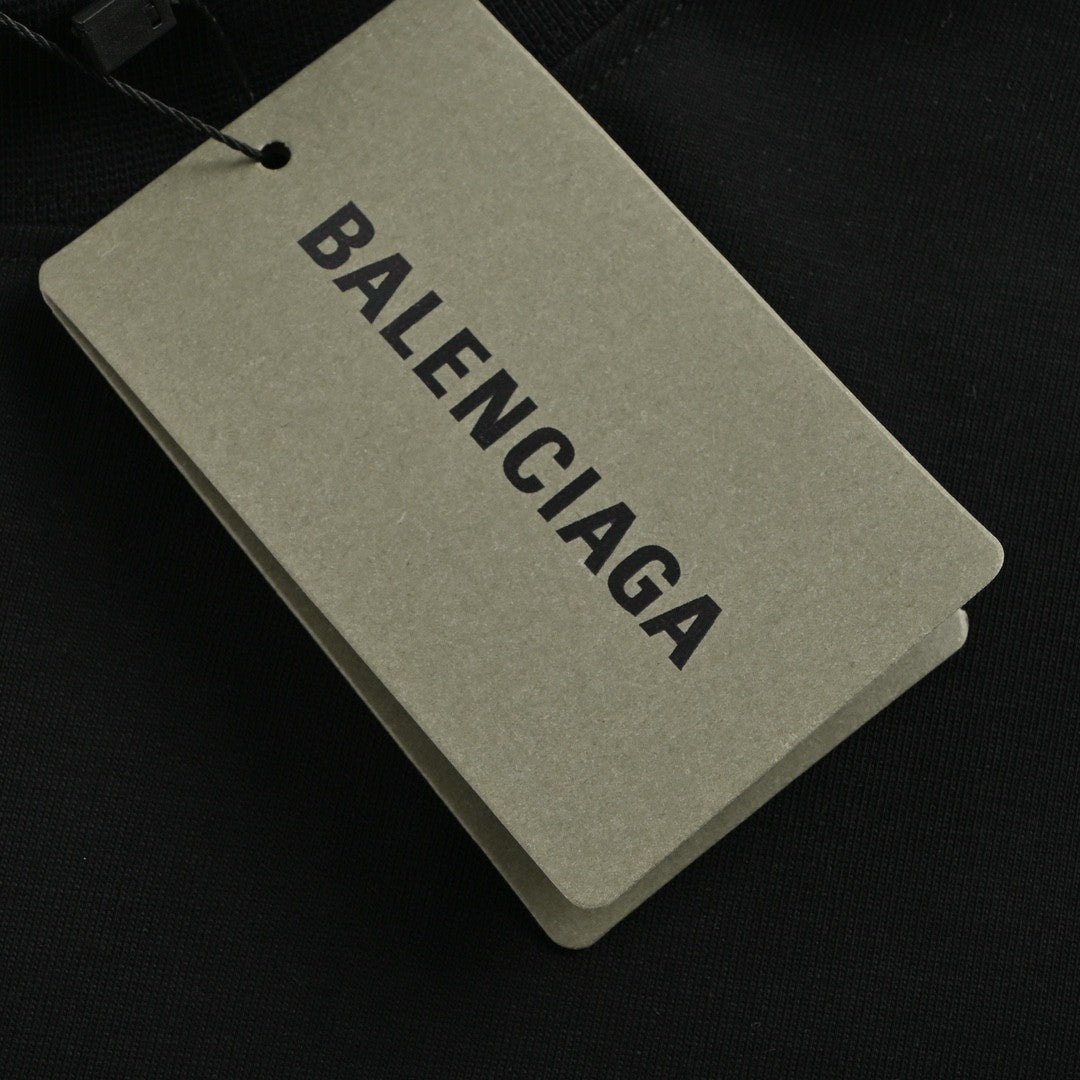 Ba*len*cia*ga black t-shirt with erewhon graphic