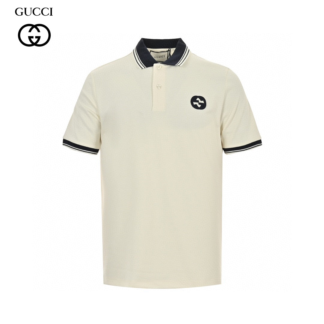 Pra*a logo patch polo shirt