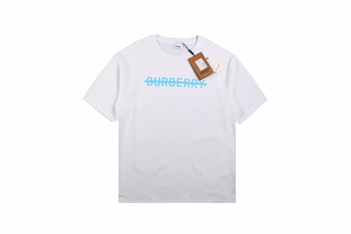 B**rry t-shirt with strikethrough logo