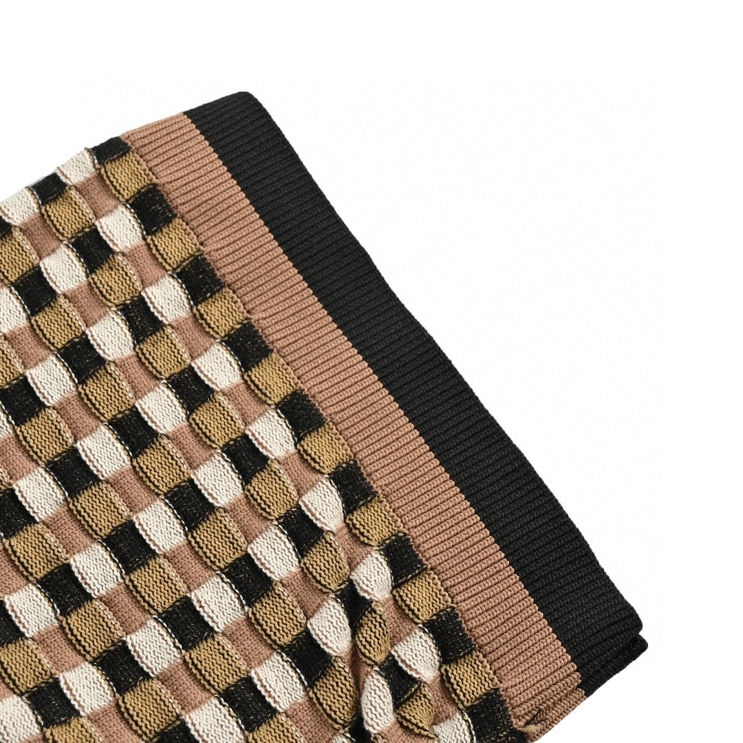 B**rry checkered polo shirt