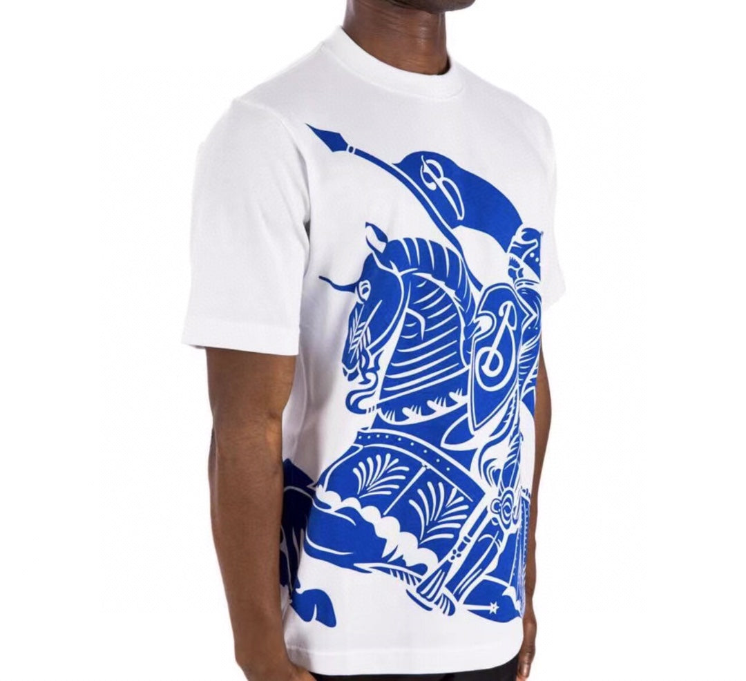 B**rry knight print t-shirt - white