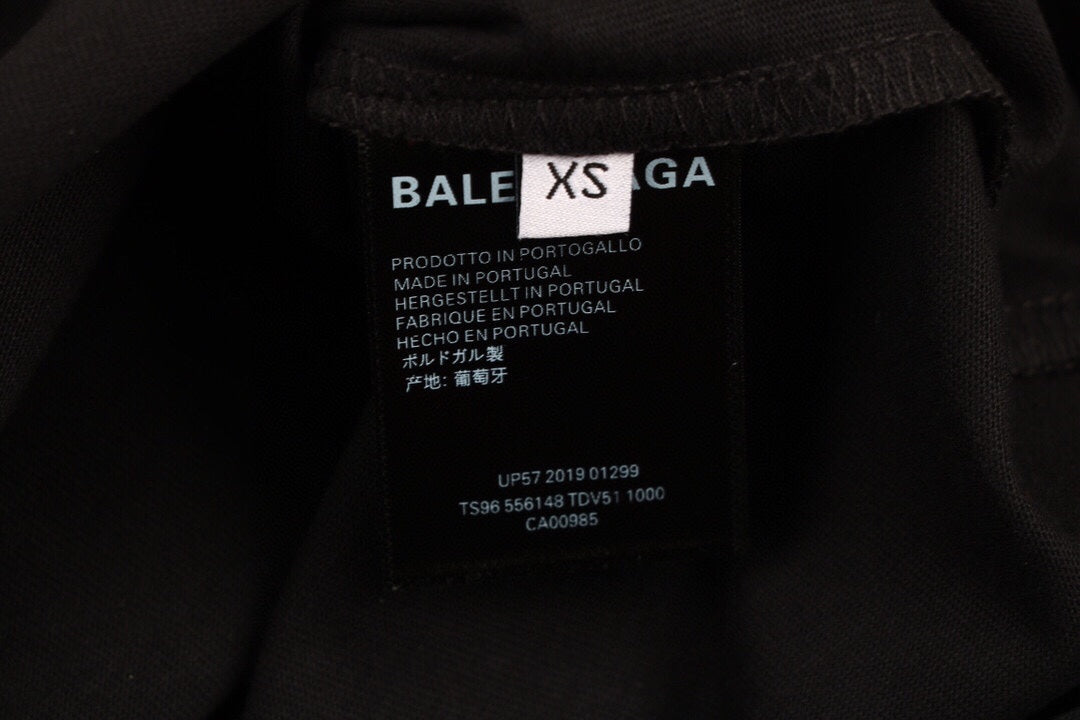Ba*len*cia*ga wave logo t-shirt (black)