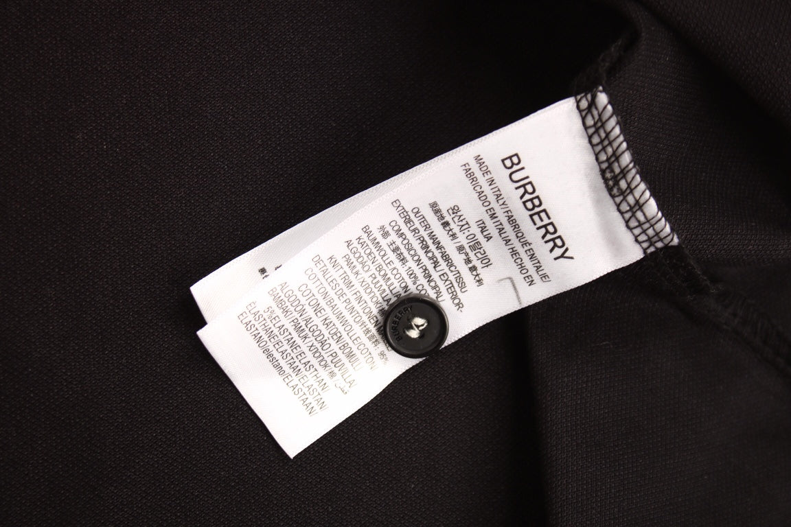 B**rry check collar polo - black