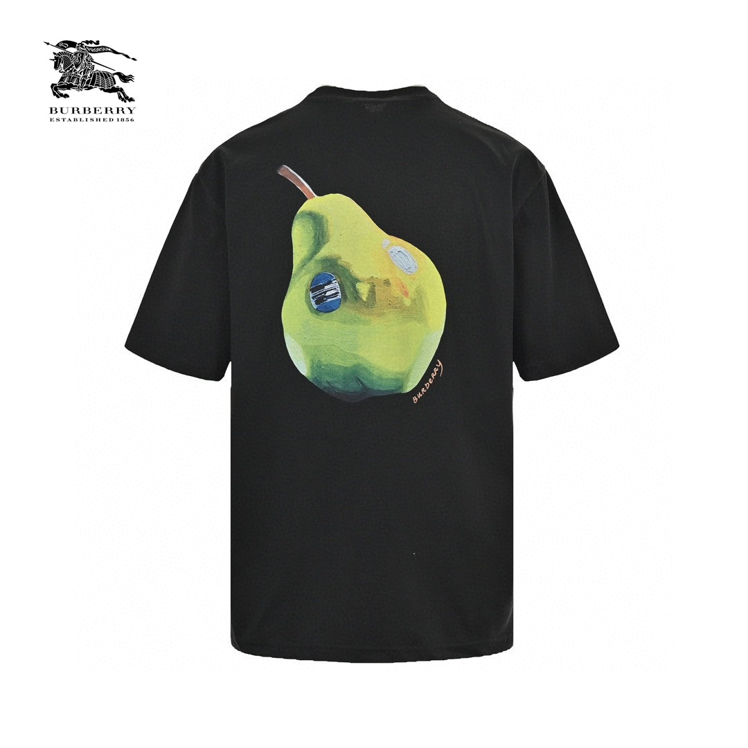 B**rry black t-shirt with pear graphic