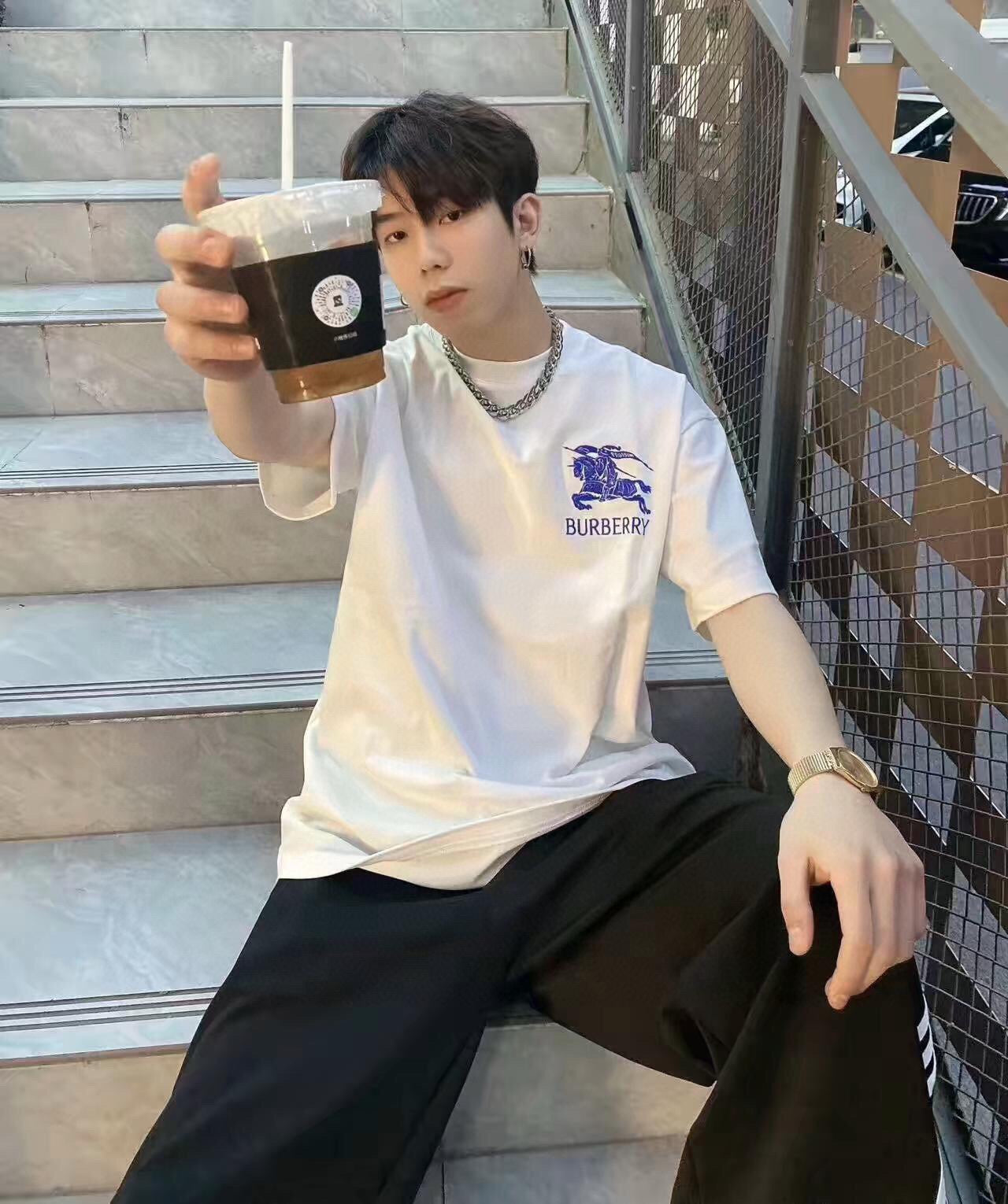 B**rry t-shirt with knight logo