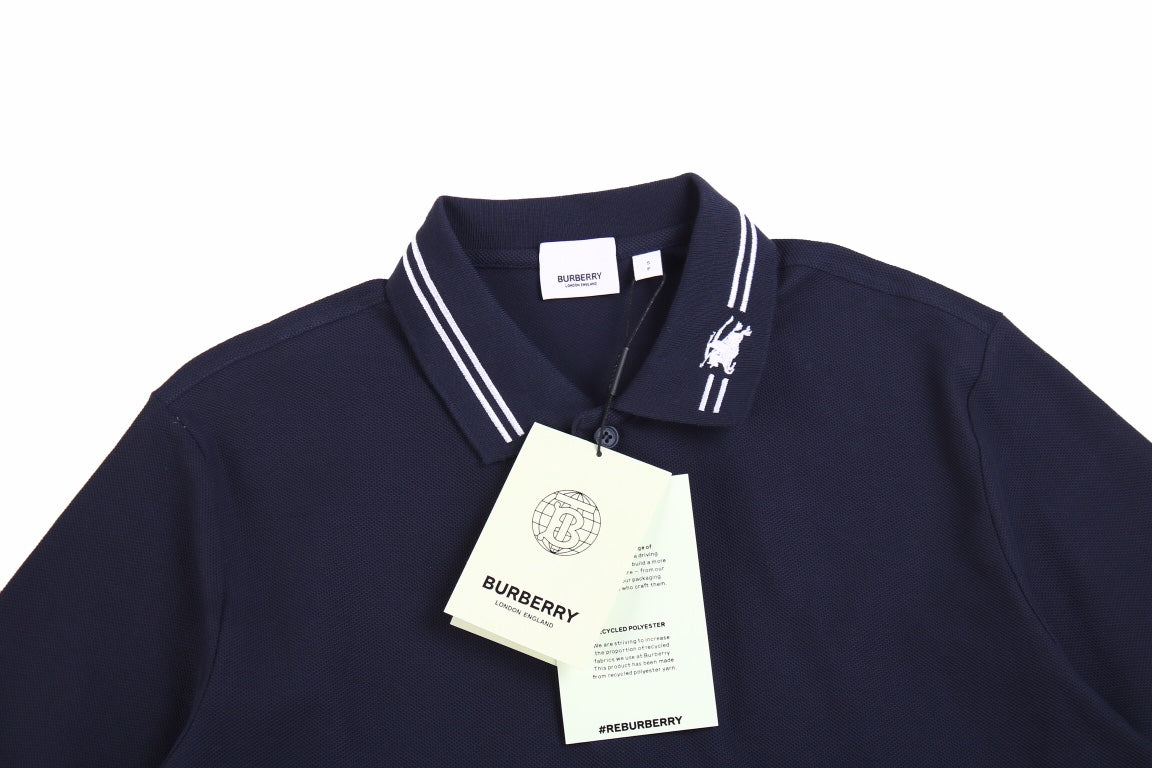 B**rry polo shirt with striped collar
