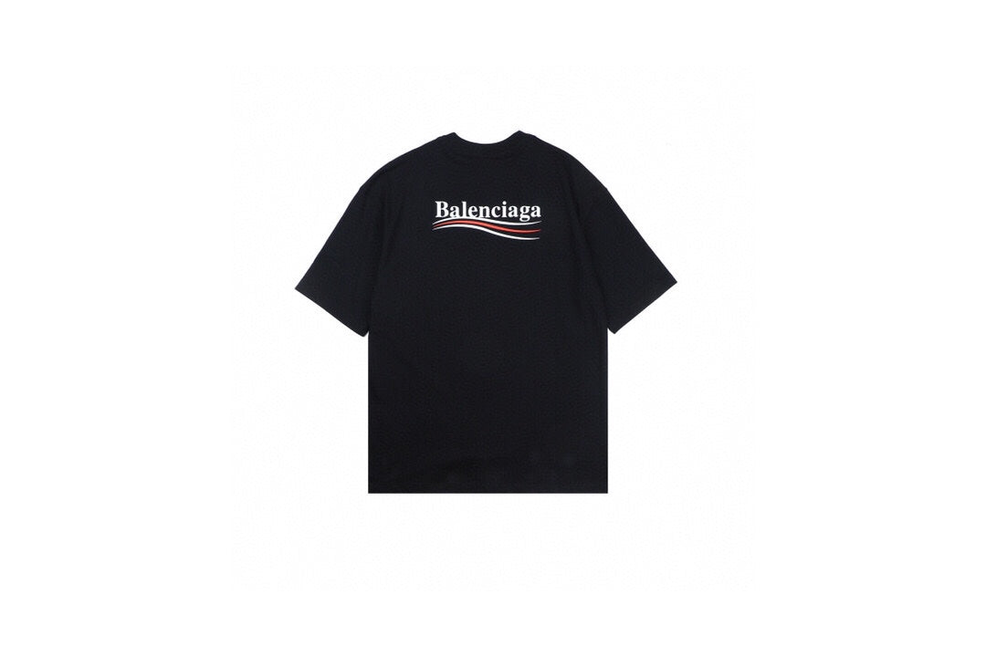 Ba*len*cia*ga wave logo t-shirt (black)
