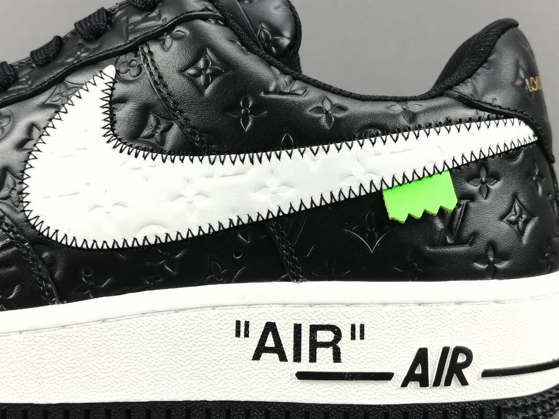 nike air force 1 x l**is V*t*n black