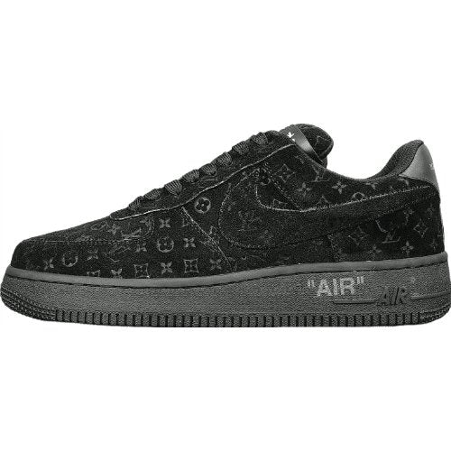 nike air force 1 x l**is V*t*n black/black