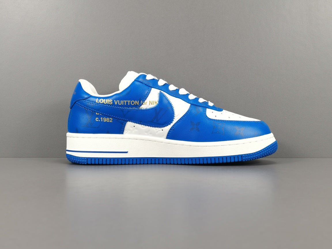 nike air force 1 x l**is V*t*n blue/white