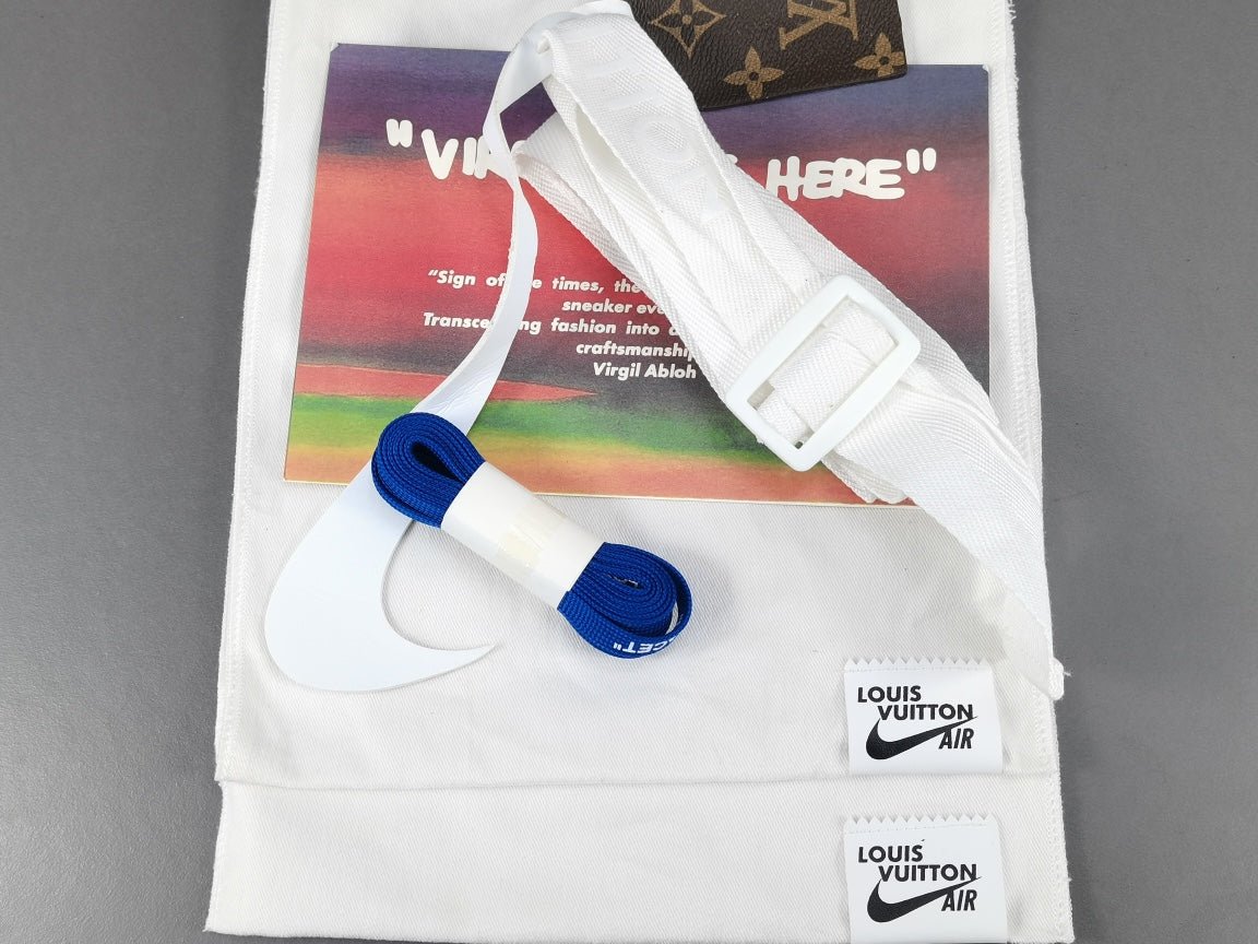 nike air force 1 x l**is V*t*n blue/white