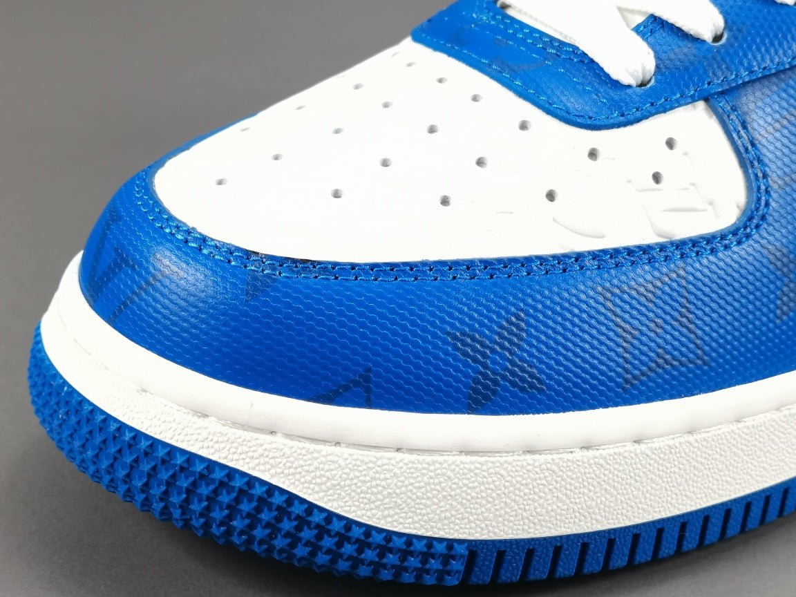 nike air force 1 x l**is V*t*n blue/white
