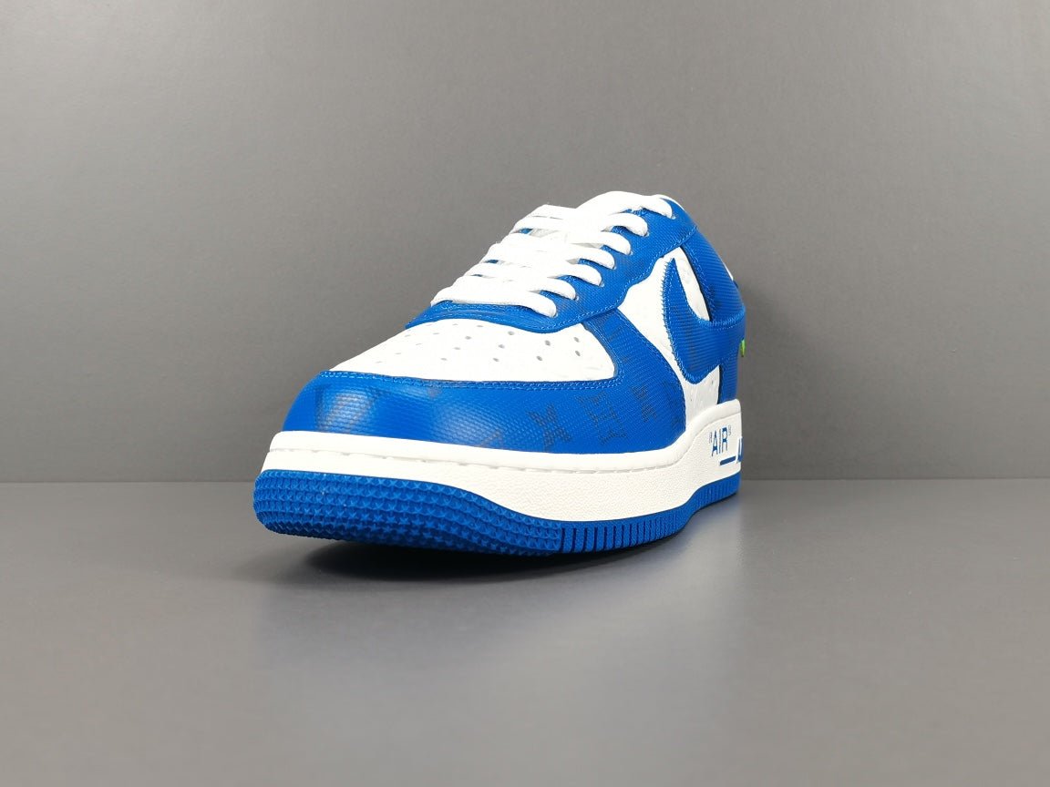 nike air force 1 x l**is V*t*n blue/white