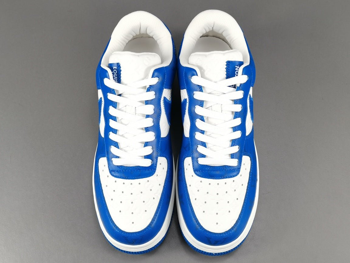 nike air force 1 x l**is V*t*n blue/white