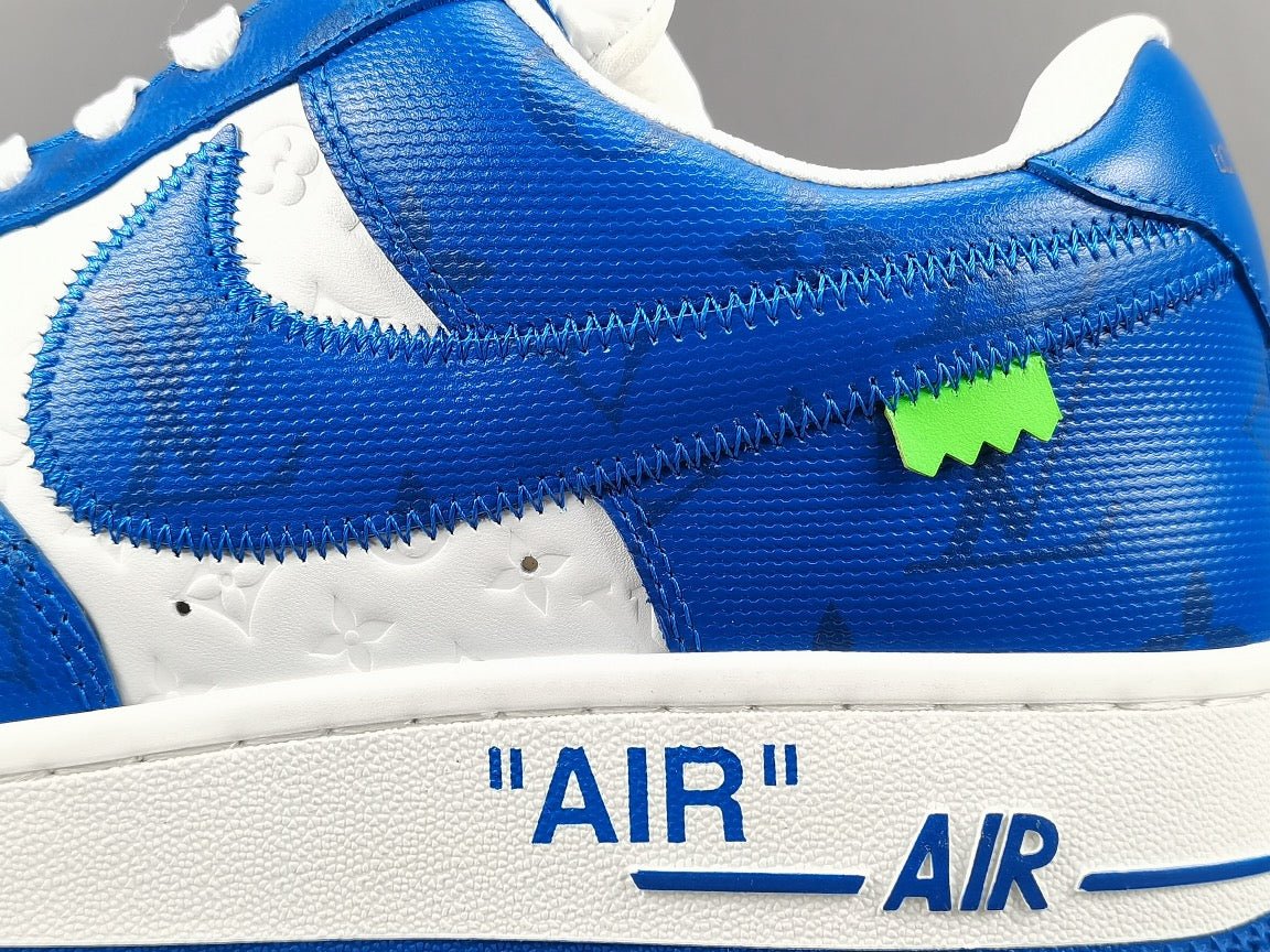 nike air force 1 x l**is V*t*n blue/white