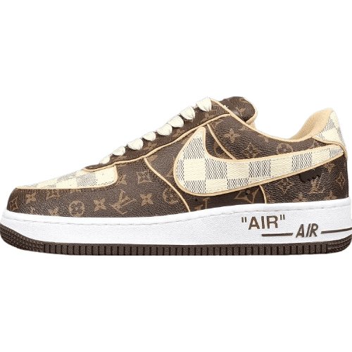 nike air force 1 x l**is V*t*n brown