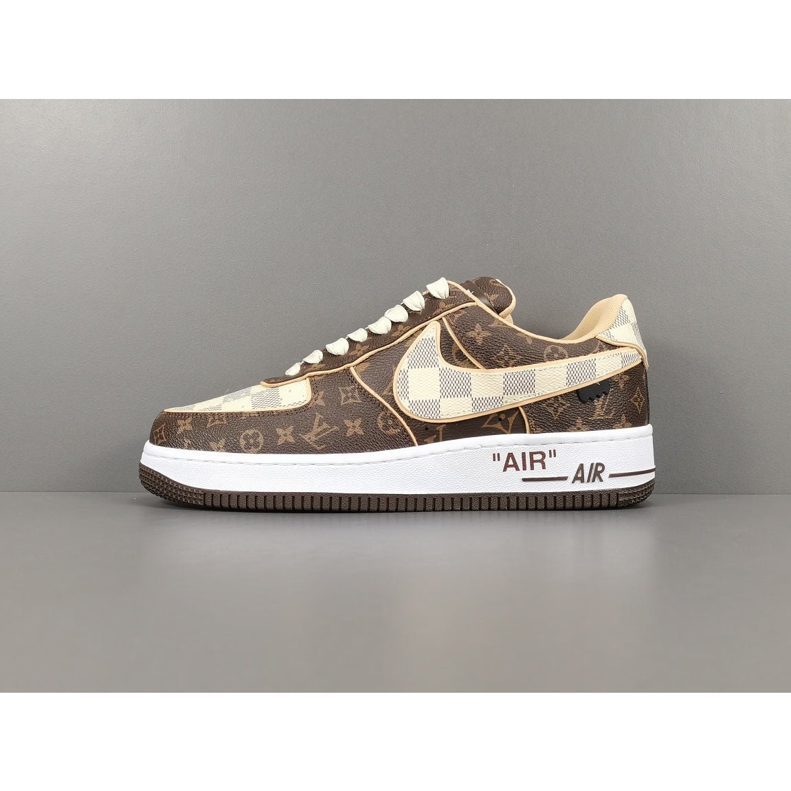 nike air force 1 x l**is V*t*n brown