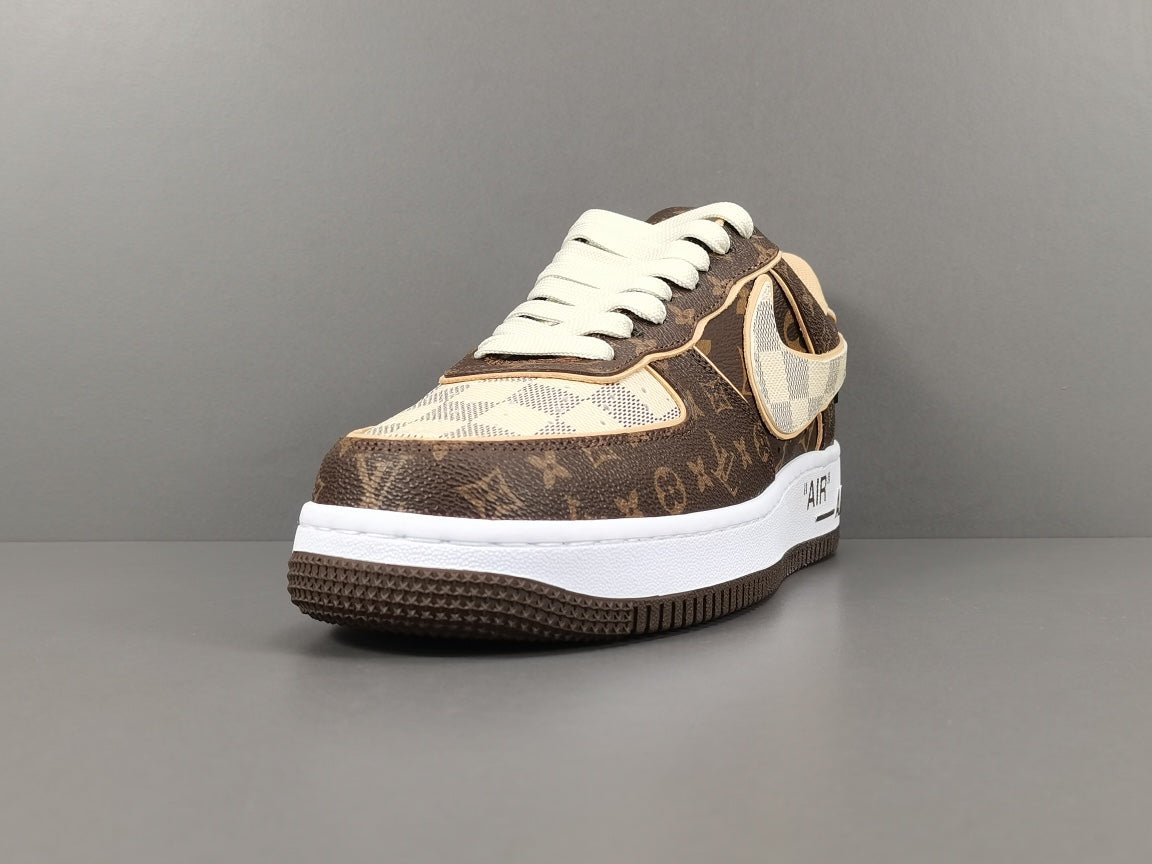 nike air force 1 x l**is V*t*n brown
