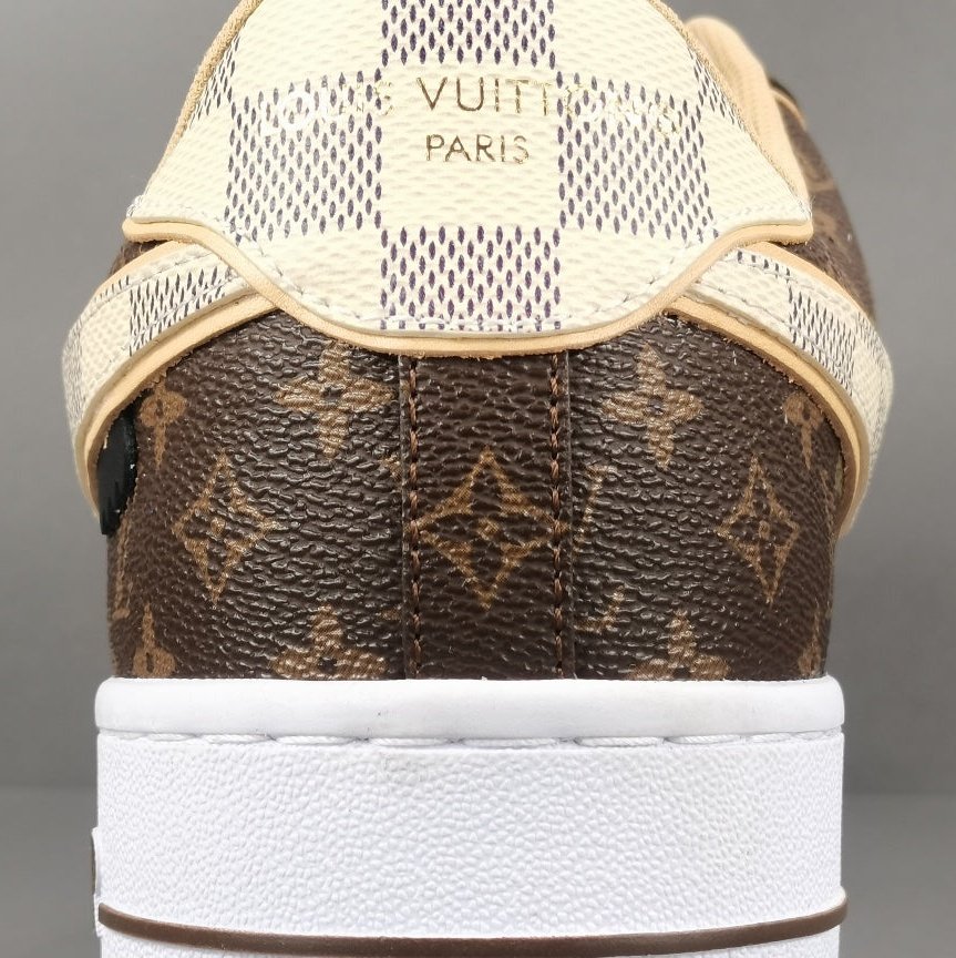 nike air force 1 x l**is V*t*n brown